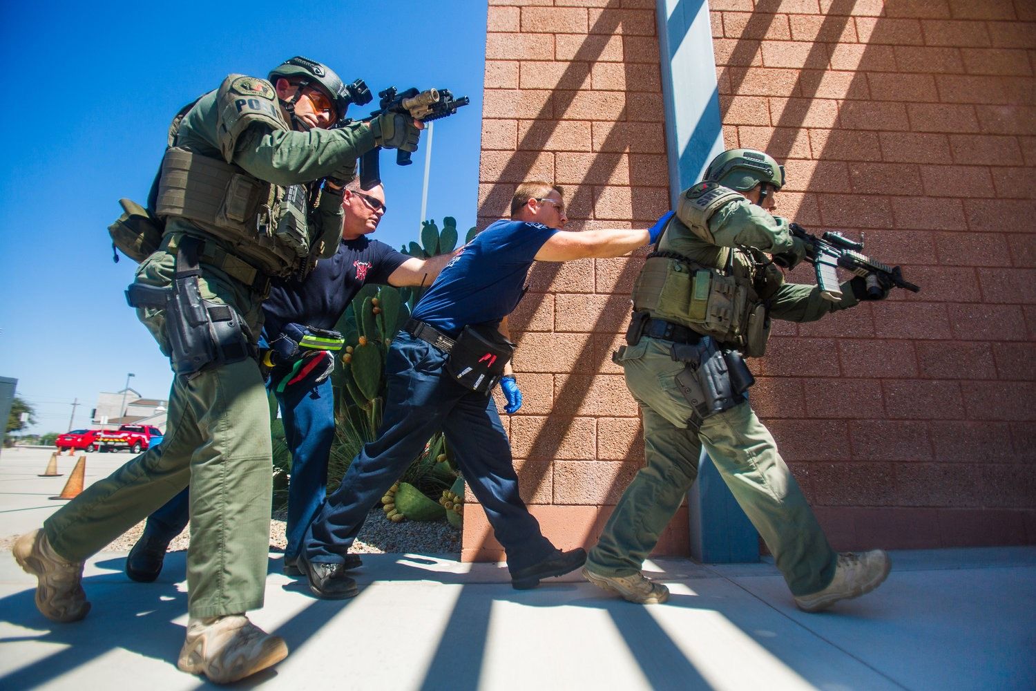 Rescue Task Force Members conducting training