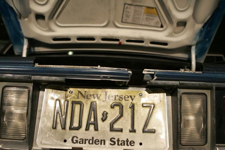 License plate from the US State of New Jersey Belonging to the "Beltway Sniper"